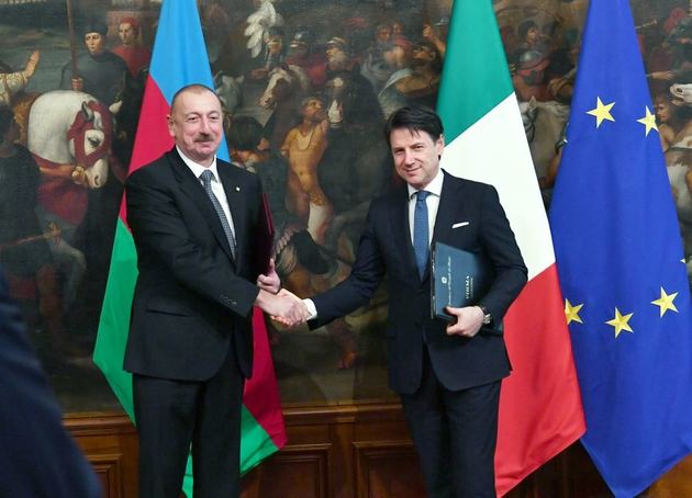 Президент Азербайджана Ильхам Алиев совершает официальный визит в Италию
