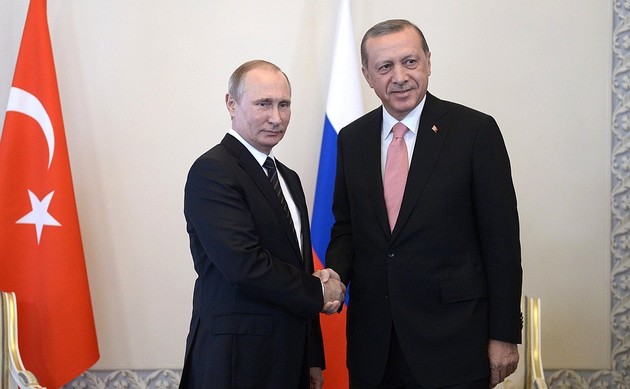 Путин поздравил Эрдогана 