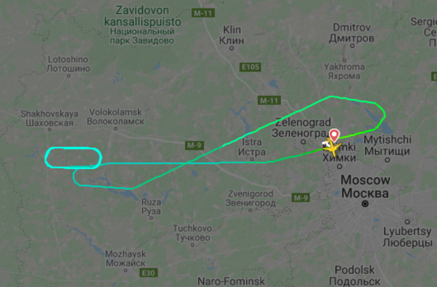 Самолет "Аэрофлота" вернулся в Москву из-за неисправности закрылок