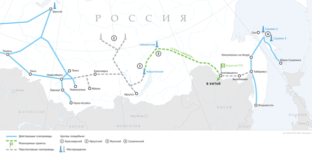 "Газпром" летом начнет прокладку "Силы Сибири" в Приангарье