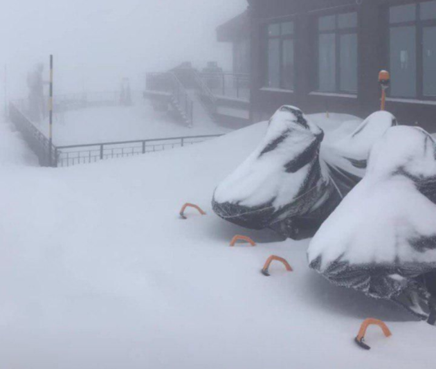 Более 10 см снега выпало в горах Сочи