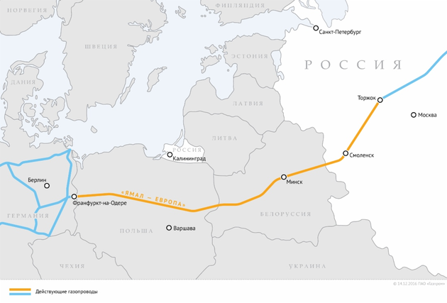 Дедлайн для газопровода "Ямал - Европа"