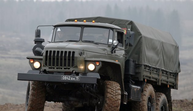 Войска ЮВО получили первые автомобили Урал-4320