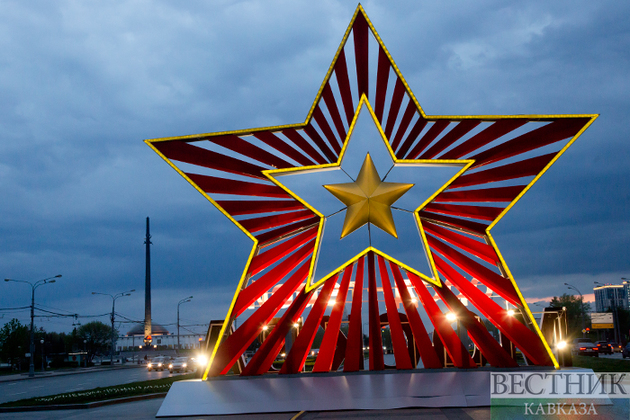 Москву украсили ко Дню Победы