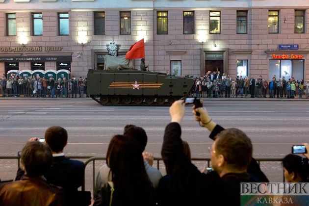 Первая репетиция парада Победы с участием техники прошла в Ростове-на-Дону