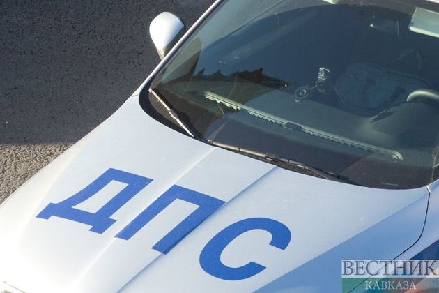 Машина ДПС попала в ДТП в центре Москвы 