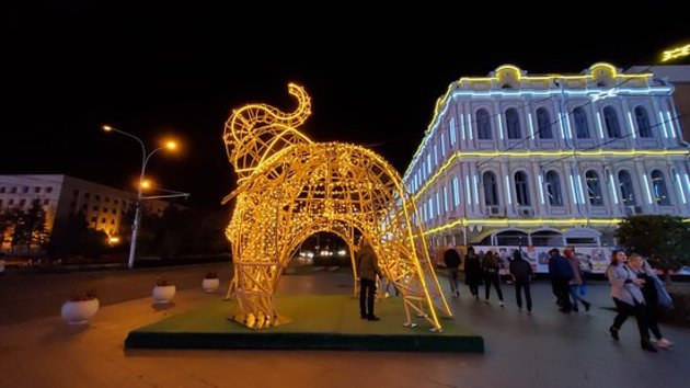 Негласный символ Ставрополя получил эффектную подсветку