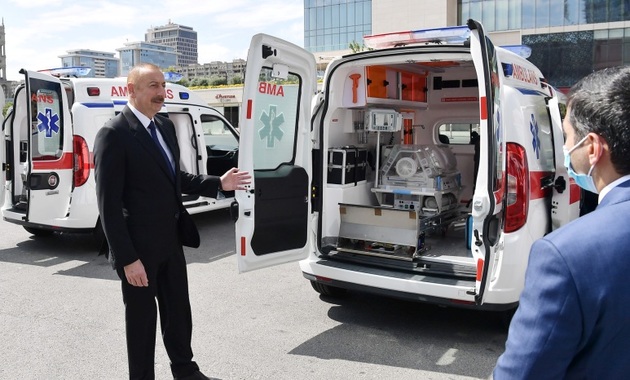 Азербайджан получил новые автомобили скорой помощи