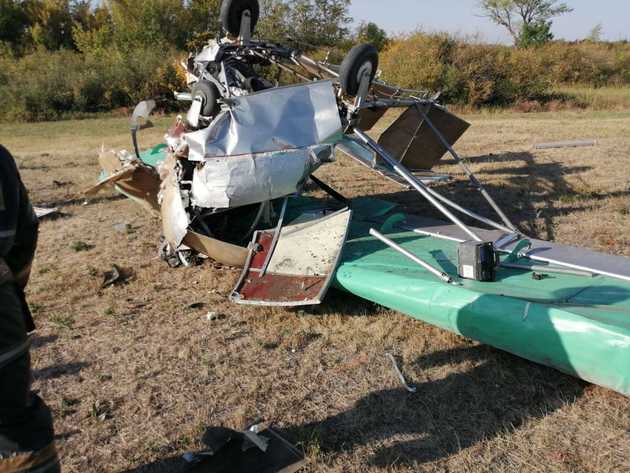 Самодельный самолет разбился под Уральском 