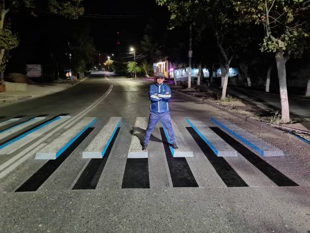 В Махачкале появился 3D-пешеходный переход