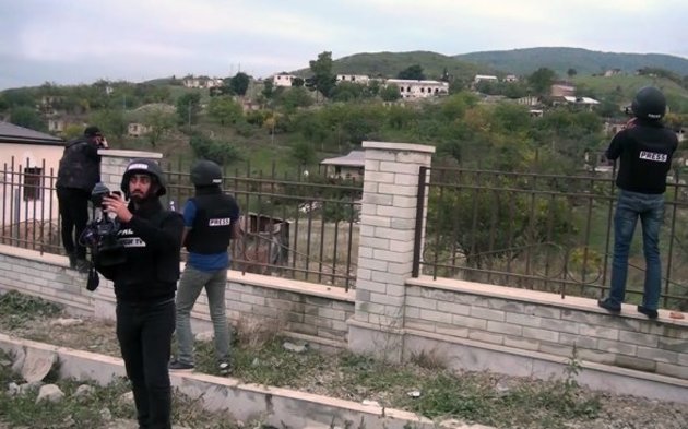 Азербайджанские журналисты посетили освобожденное село Талыш (ВИДЕО)
