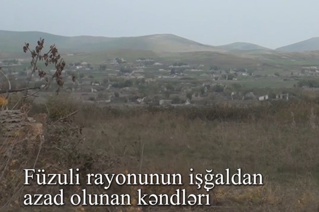 Минобороны Азербайджана показало первые видеокадры из освобожденных от оккупации сел Физулинского района (ВИДЕО)