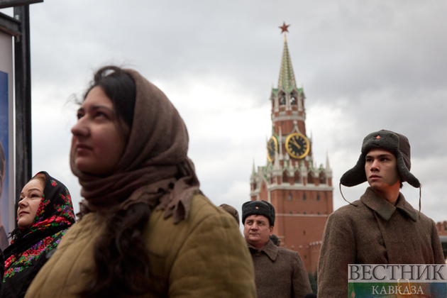 Музей инсталляций под открытым небом на Красной площади в честь годовщины военного парада 1941 года (фоторепортаж)