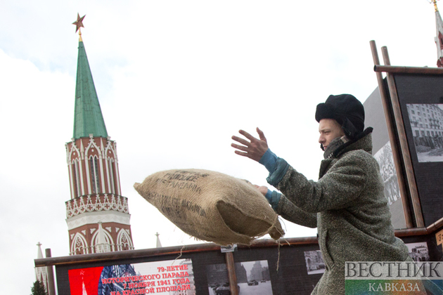 Музей инсталляций под открытым небом на Красной площади в честь годовщины военного парада 1941 года (фоторепортаж)