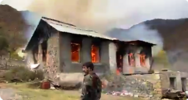 Сторонники оккупации Карабаха предают огню азербайджанские села