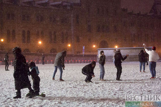 Первый снегопад в Москве (фоторепортаж)