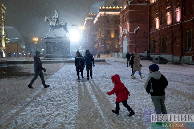 Первый снегопад в Москве (фоторепортаж)