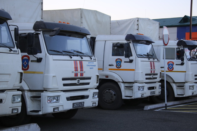 В Нагорный Карабах прибыла вторая колонна МЧС России с гуманитарной помощью 