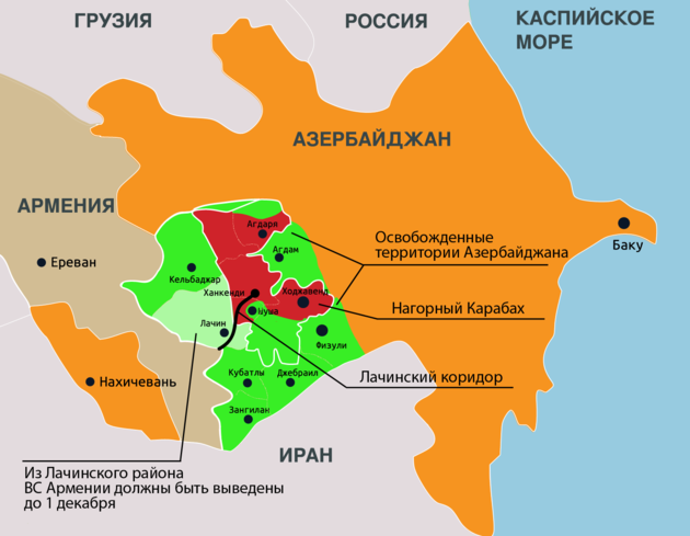 На границе Азербайджана и Армении начались демаркационные работы