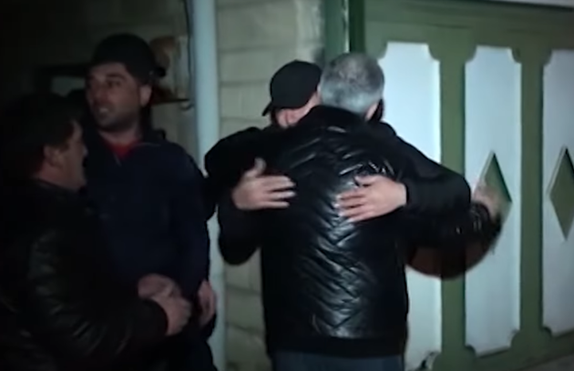 Семья празднует освобождение из армянского плена Дильгама Аскерова (ВИДЕО)