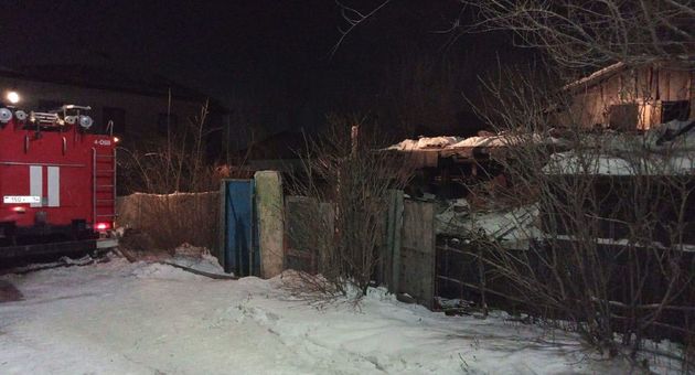 Крупный пожар унес жизнь жителя Павлодара