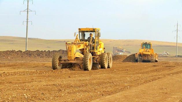 Идет строительство многополосной дороги из Физули в Шушу (ФОТО) 