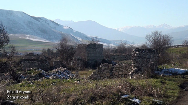 Вот каким стало село Зергер Физулинского района Азербайджана (ВИДЕО)