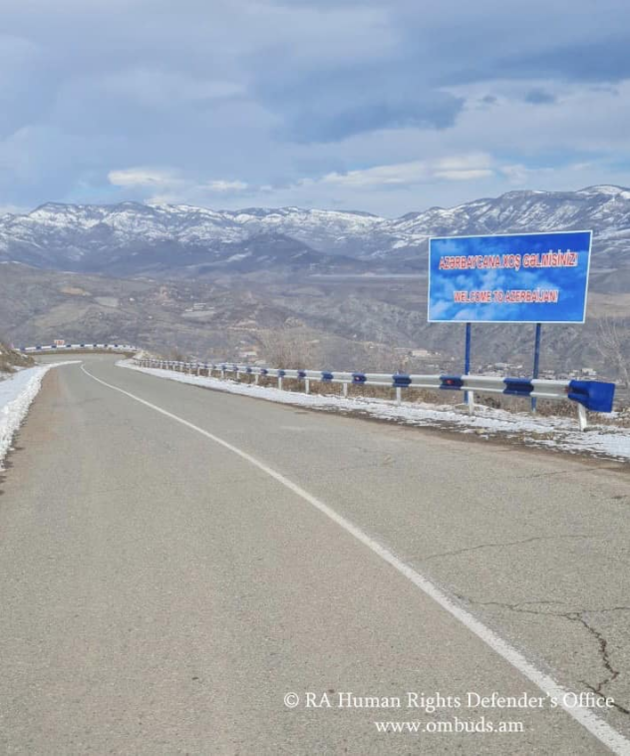 "Добро пожаловать в Азербайджан": новая табличка на азербайджанской автодороге Капан-Чакатен (ФОТО)