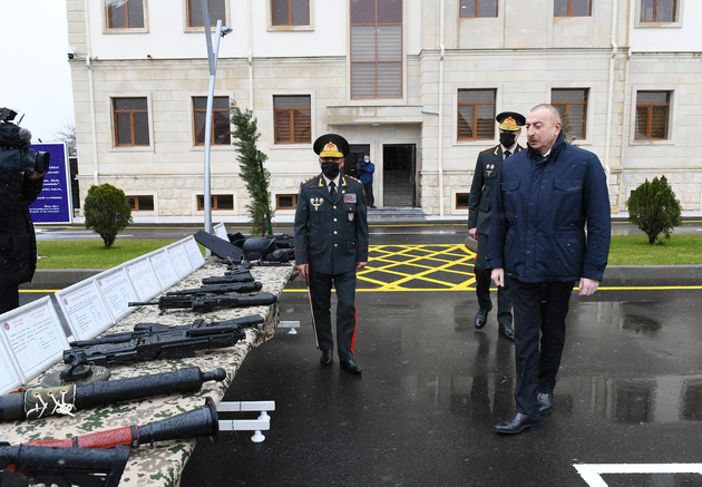 Ильхам Алиев открыл новую воинскую часть Внутренних войск Азербайджана (ФОТО)
