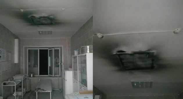 Полицейский и рентгенолог потушили возгорание в детской больнице в Казахстане
