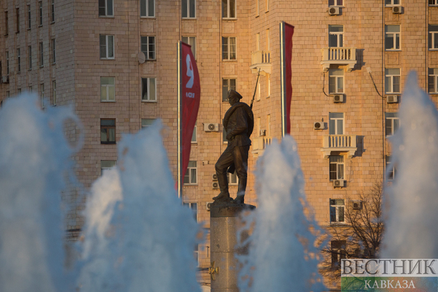 Москву украсили ко дню Победы (фоторепортаж)  2021-05-08