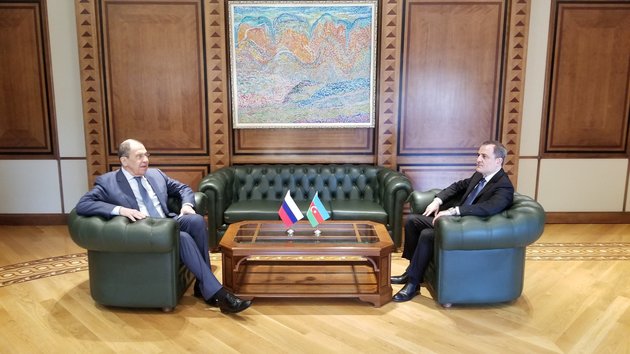 Лавров и Байрамов проводят переговоры в Баку (ФОТО)