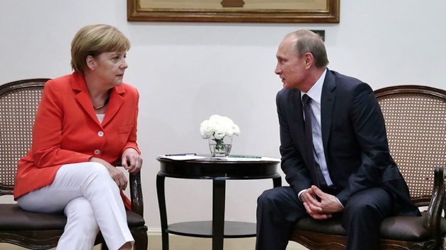 Путин и Меркель обсудили безопасность Европы  
