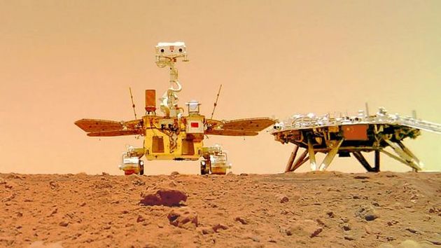 Как проходила китайская посадка на Марс (ВИДЕО)