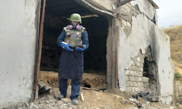 Фосфорные боеприпасы армянских оккупантов обнаружены в Джебраильском районе (ФОТО)