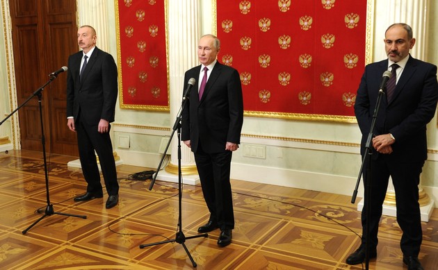 Путин: рассчитываем, что Пашинян поможет укрепить мир на Южном Кавказе