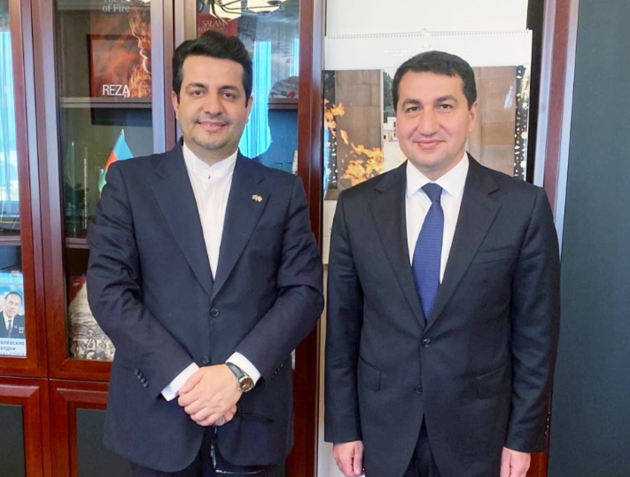 Хикмет Гаджиев второй раз встретился с послом Ирана в Азербайджане