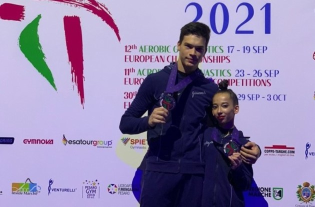 Гимнасты из Азербайджана завоевали серебро на чемпионате Европы 