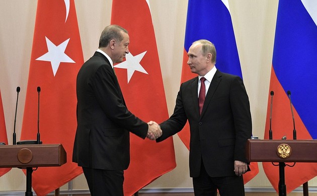 Названы темы предстоящей встречи Путина и Эрдогана