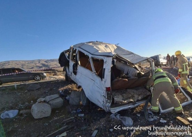 Страшное ДТП унесло пять жизней в Армении, 10 человек ранены
