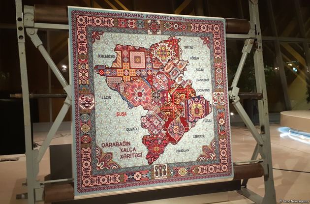 В Баку презентовали "Ковровую карту Карабаха" – ковер "Победа"