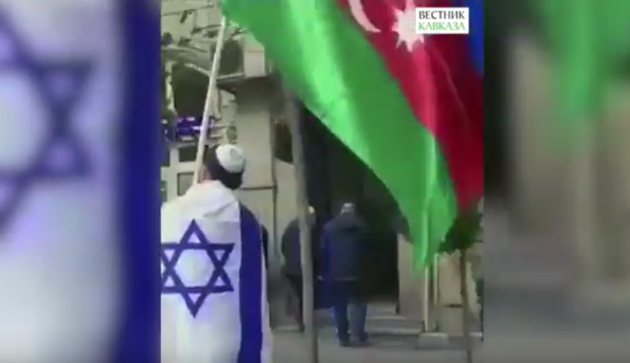 Бакинские евреи приняли участие в шествии Дня Победы Азербайджана (ВИДЕО)