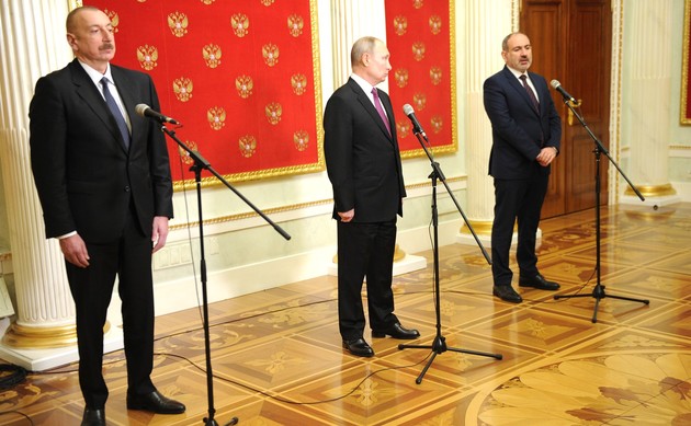 Владимир Путин пригласил Ильхама Алиева и Никола Пашиняна в Сочи
