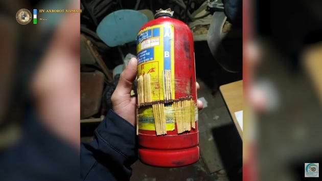 Сделанный по технологии тракториста огнетушитель ранил троих в Узбекистане на Новый год (ВИДЕО)