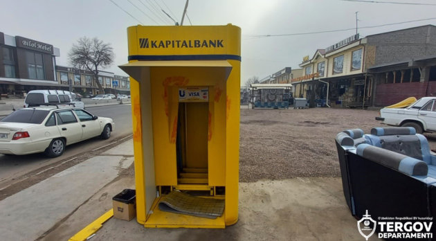 Похитителей банкомата без денег поймали в Ташкенте