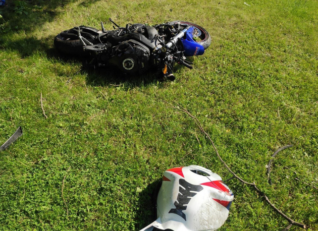 Мотоциклист не справился с управлением и устроил ДТП в Северной Осетии