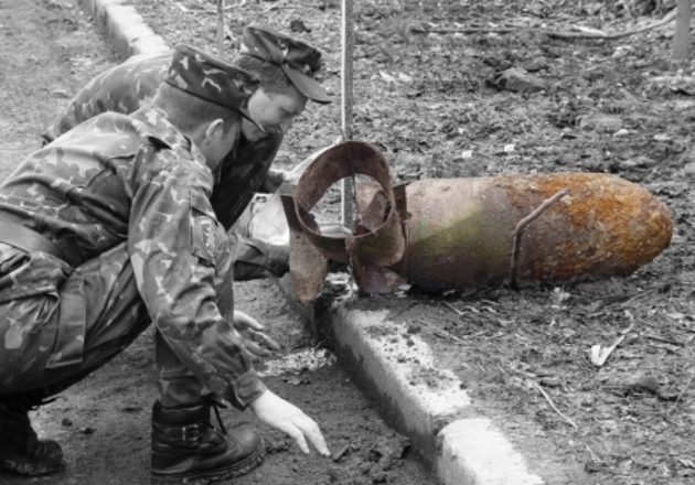 В новороссийском Мысхако нашли бомбу времен войны
