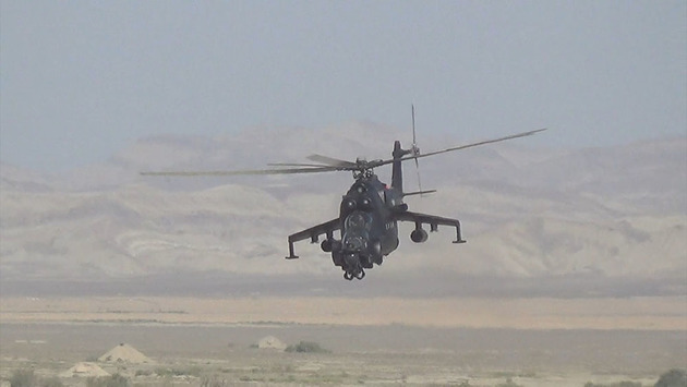 ВВС Азербайджана отработали вертолетные бои (ВИДЕО)
