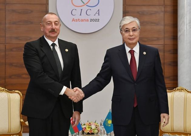 Ильхам Алиев и Касым-Жомарт Токаев провели переговоры в Астане