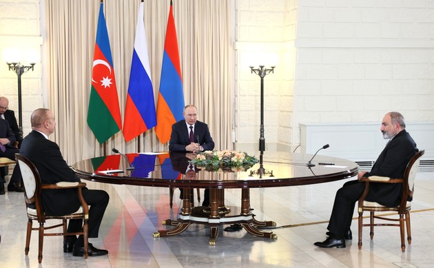 Путин, Алиев и Пашинян согласовали заявление по итогам встречи в Сочи